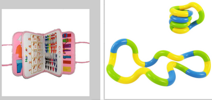 LittleMaylah™  Children's Busy Board Dressing And Buttoning Learning Baby Early Education Preschool Sensory Learning Toy