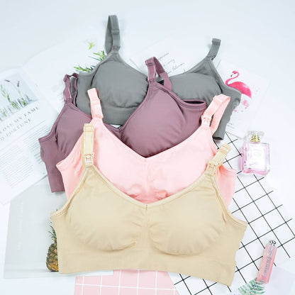 LittleMaylah™ Seamless Maternity Nursing Bra – Comfortable, Supportive & Easy-Access Breastfeeding Bra