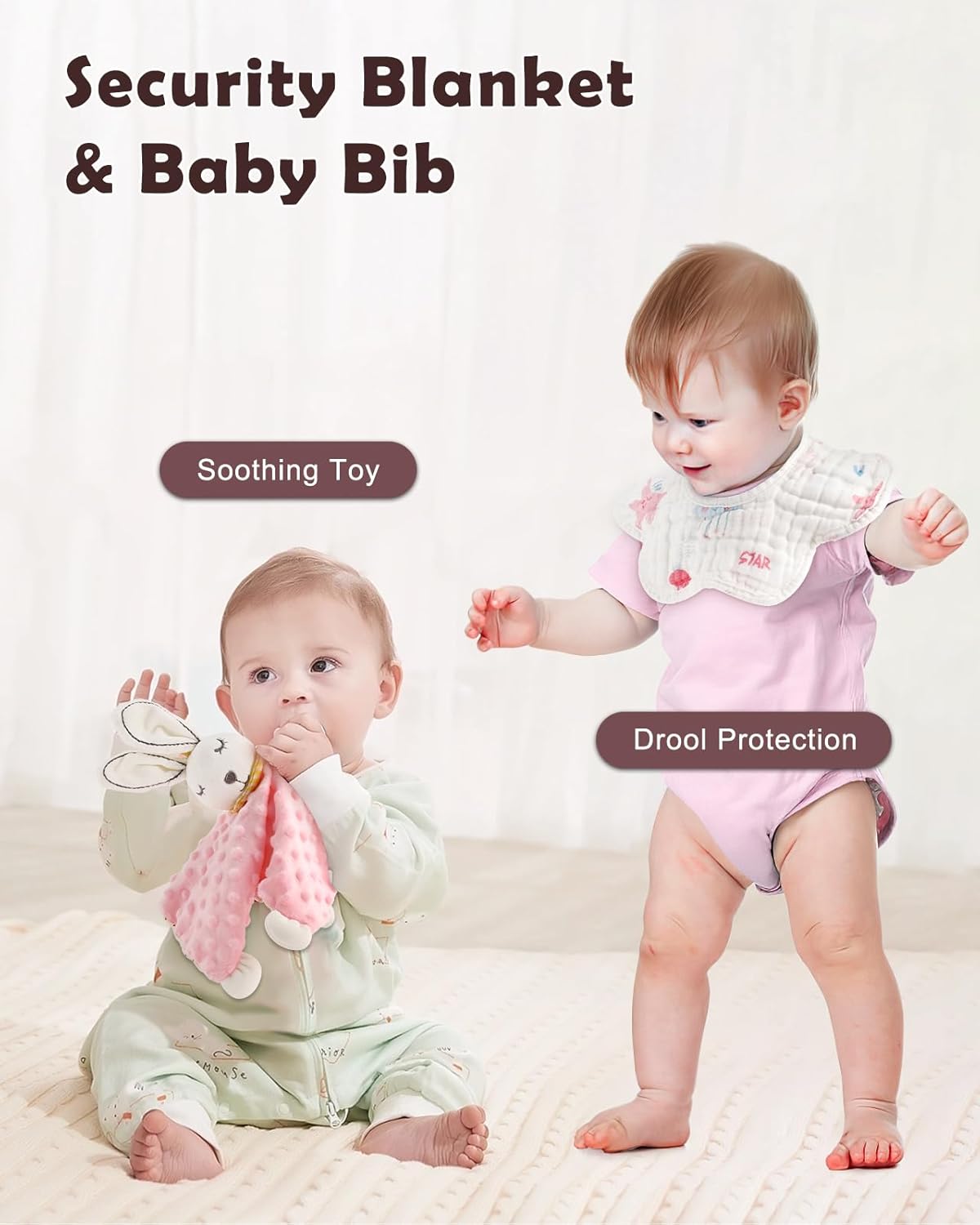 LittleMaylah™ Baby Gift Set for Boys Girls, 14PCS Baby Shower Gifts, Neutral Newborn Gifts Basket with Baby Blanket, Wooden Monthly Milestone Cards, Elephant Security Blanket (Grey, 14pcs)