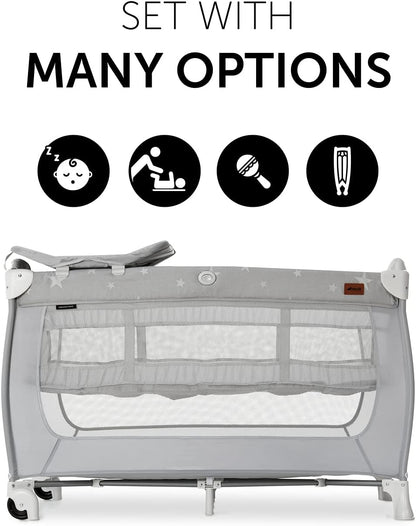 LittleMaylah™ | Hauck Sleep N Play Center, Stars – Travel Cot & Changing Station