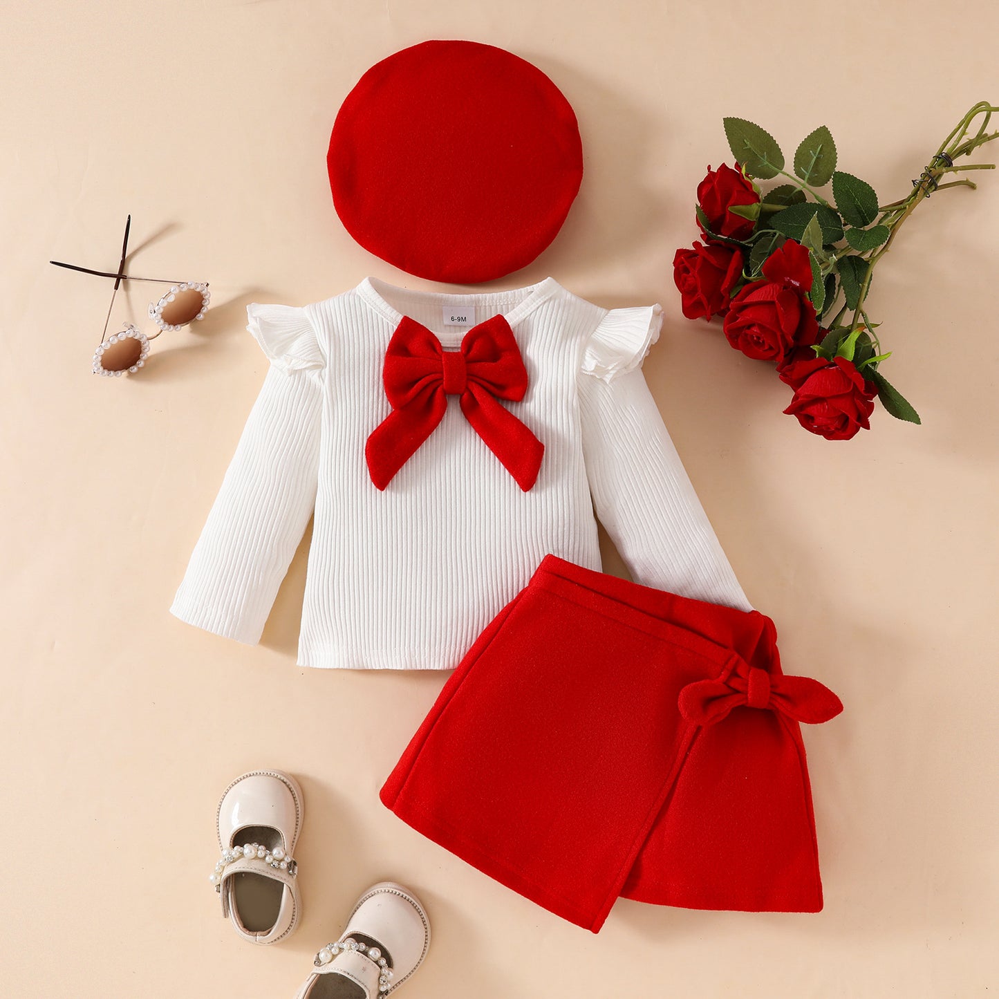 LittleMaylah™ Christmas Fashion Girl 3-Piece Outfit