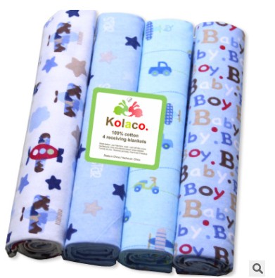 LittleMaylah™ 4-Piece Cotton Baby Swaddle Blanket