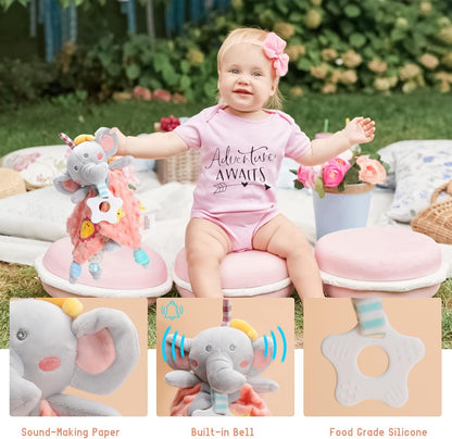 LittleMaylah™ Newborn Baby Girl Gift Set – Swaddle, Rattle & Essentials Gift Basket for Baby Showers & Gender Reveals