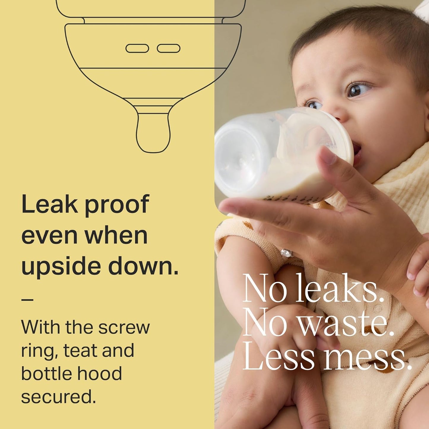 Tommee Tippee Natural Start Baby Bottles for 0m+, Pack of 3 260ml Baby Bottles, with Slow Flow Breast-Like Teat for a Natural Latch, Self-Sterilising and BPA Free, Baby Feeding Essentials