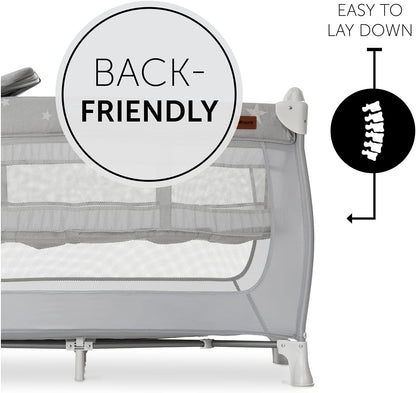 LittleMaylah™ | Hauck Sleep N Play Center, Stars – Travel Cot & Changing Station