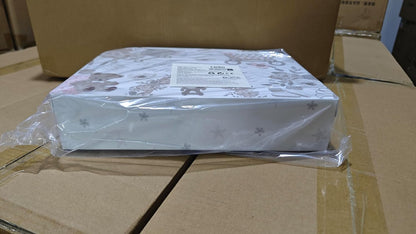 LittleMaylah™ Baby Gift Set for Boys Girls, 14PCS Baby Shower Gifts, Neutral Newborn Gifts Basket with Baby Blanket, Wooden Monthly Milestone Cards, Elephant Security Blanket (Grey, 14pcs)