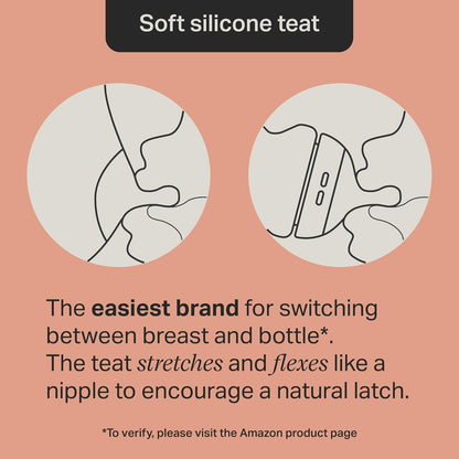 Tommee Tippee Natural Start Baby Bottles for 0m+, Pack of 3 260ml Baby Bottles, with Slow Flow Breast-Like Teat for a Natural Latch, Self-Sterilising and BPA Free, Baby Feeding Essentials