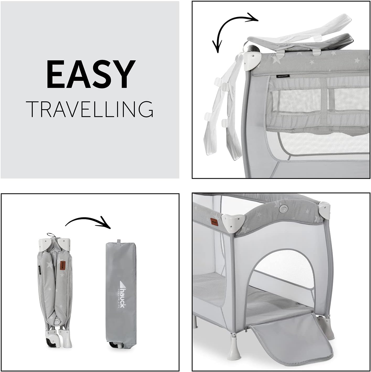 LittleMaylah™ | Hauck Sleep N Play Center, Stars – Travel Cot & Changing Station