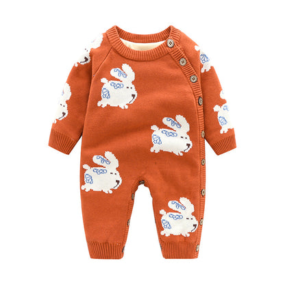 LittleMaylah™ Christmas Newborn Baby Crawling Outfit