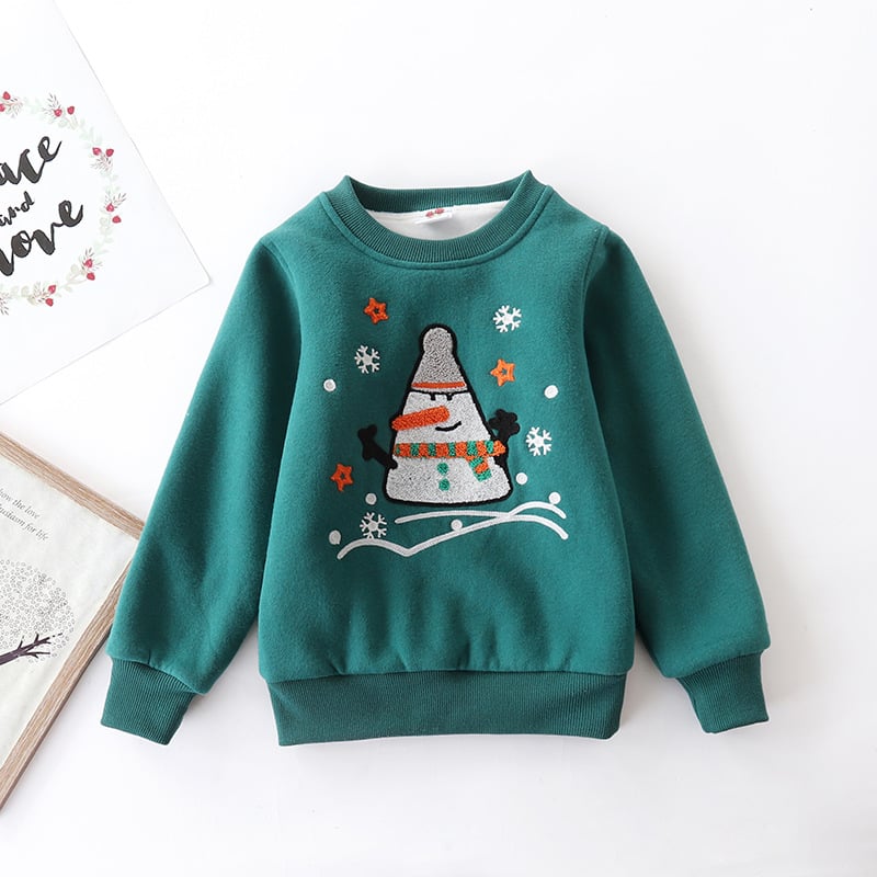 LittleMaylah™ Christmas Snowman Baby Sweater