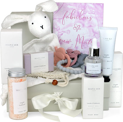 LittleMaylah™ New Mum-to-Be Pamper Hamper – 9-Piece Luxury Baby Shower Gift Set & Self-Care Spa Package
