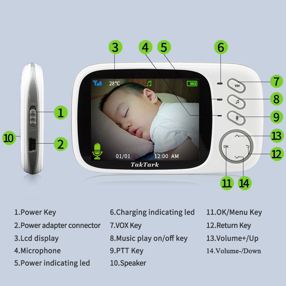 LittleMaylah™ | 3.2 Inch Digital Baby Care Device