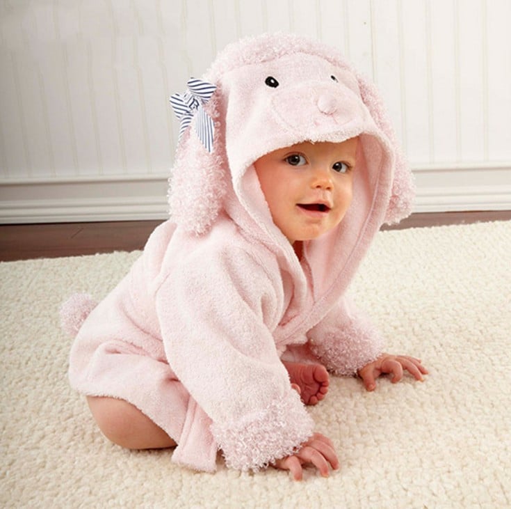 LittleMaylah™ Cartoon Cute Animal Modeling  Baby Bathrobes Cotton Children's Bathrobes Baby Hooded