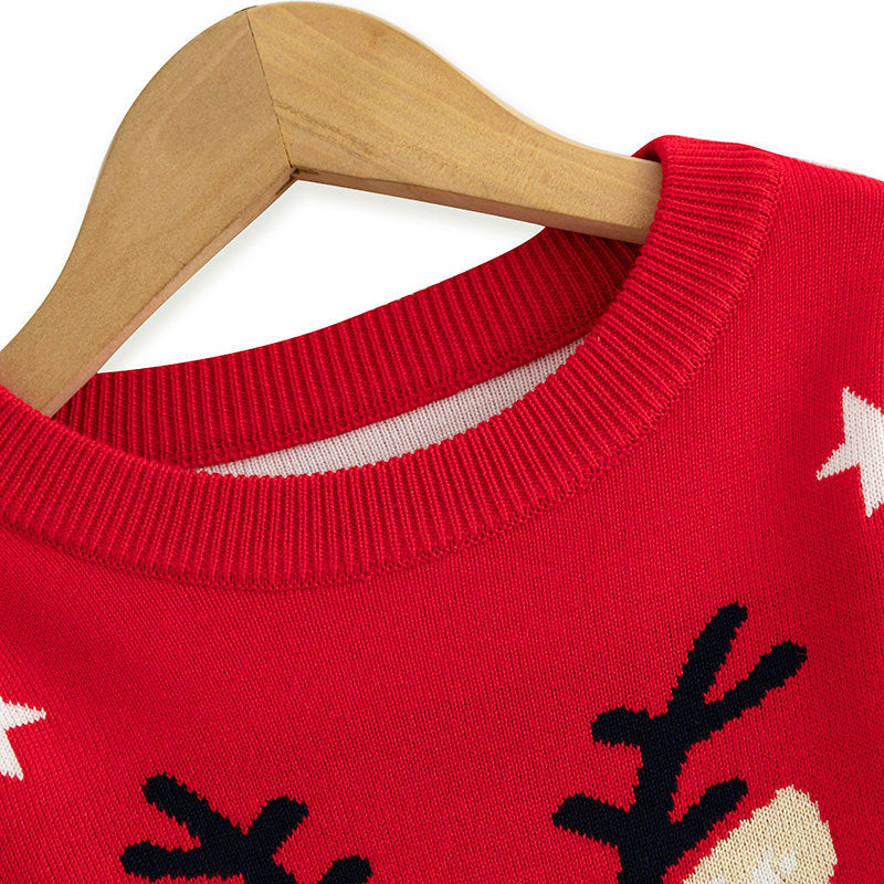 LittleMaylah™ Christmas Cartoon Baby Knitted Shirt