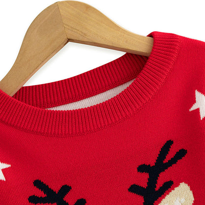 LittleMaylah™ Christmas Cartoon Baby Knitted Shirt