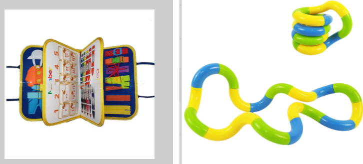 LittleMaylah™  Children's Busy Board Dressing And Buttoning Learning Baby Early Education Preschool Sensory Learning Toy