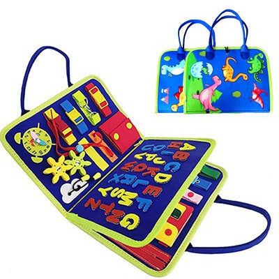 LittleMaylah™  Children's Busy Board Dressing And Buttoning Learning Baby Early Education Preschool Sensory Learning Toy
