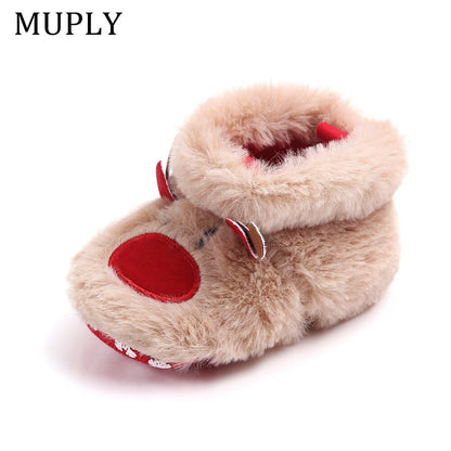 LittleMaylah™ Christmas Elk Baby Warm Shoes