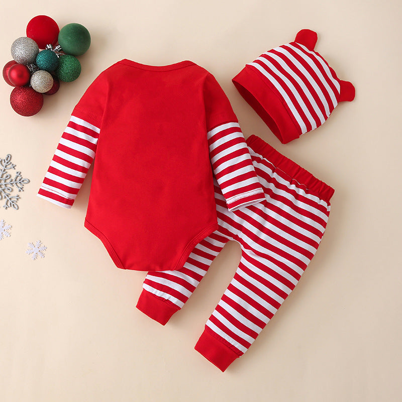 LittleMaylah™ Christmas Baby 3-Piece Outfit Set