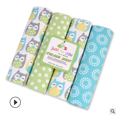 LittleMaylah™ 4-Piece Cotton Baby Swaddle Blanket
