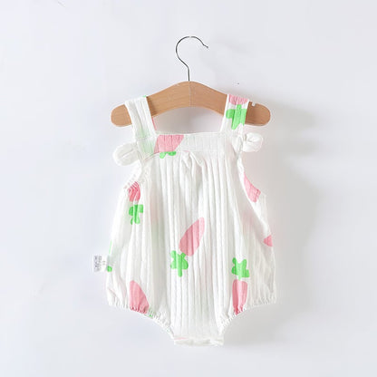LittleMaylah™ Baby Girl Triangle Romper