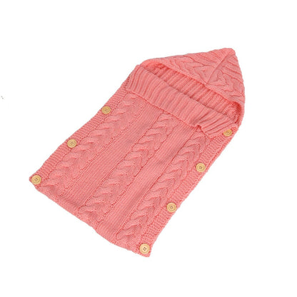 LittleMaylah™ Newborn Knit Sleeping Bag Clothes Infant Baby Pure Color Hold Blanket