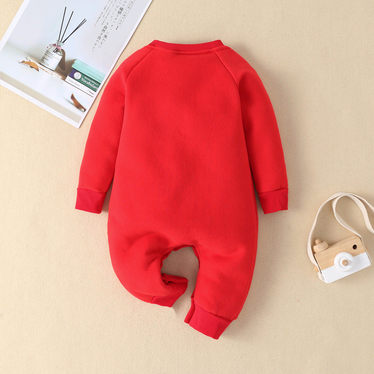 LittleMaylah™ Christmas Baby Elk Romper