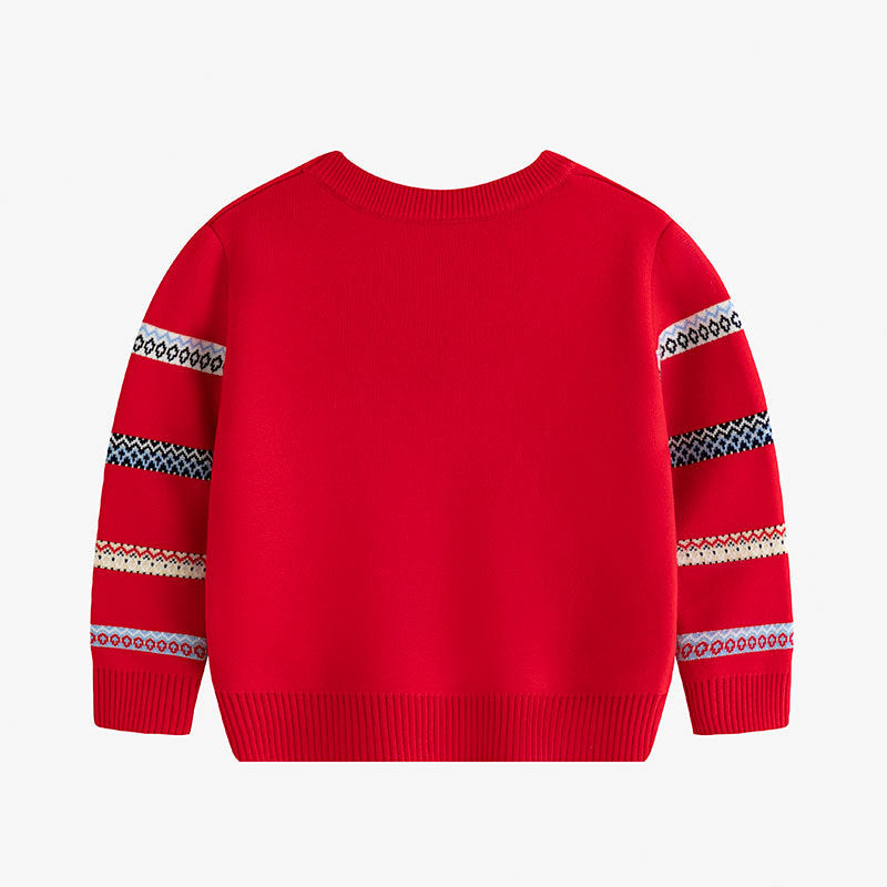 LittleMaylah™ Christmas Cartoon Baby Knitted Shirt