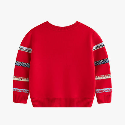 LittleMaylah™ Christmas Cartoon Baby Knitted Shirt