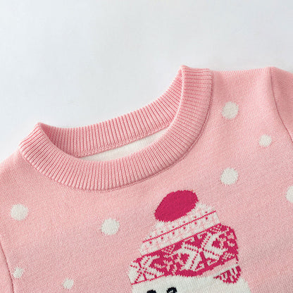 LittleMaylah™ Christmas Snowman Baby Hoodie
