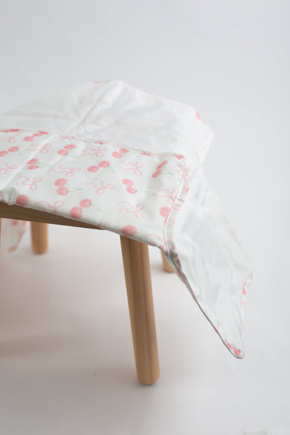 Baby Changing Mat - Bow Cherry