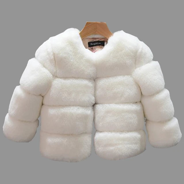 LittleMaylah™ Girls Faux Fur Winter Coat
