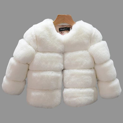 LittleMaylah™ Girls Faux Fur Winter Coat