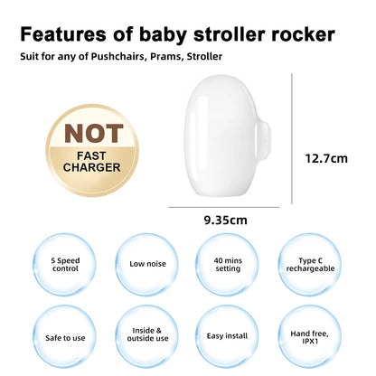 AutoSwing™ Baby Stroller – Rock, Soothe & Stroll