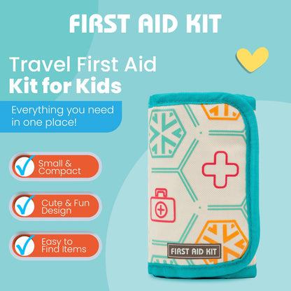 LittleMaylah™ Travel Pocket Purse First Aid Kit for Mother Moms Kids Includes All Essential Medical Supplies