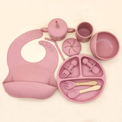 LittleMaylah™ Square Suction Silicone Baby Feeding Plate – Safe, Easy, Joyful Mealtime