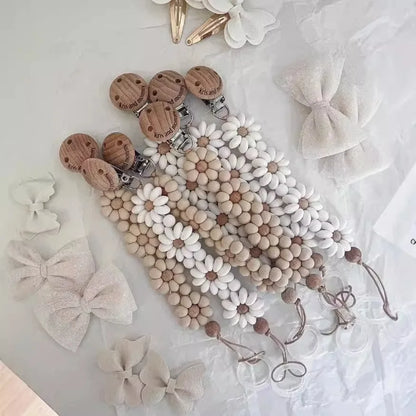 LittleMaylah™ Silicone Pacifier Clip Soft Flower