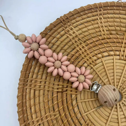 LittleMaylah™ Silicone Pacifier Clip Soft Flower