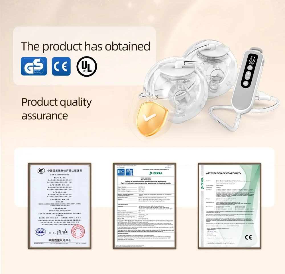 UltraSlim™ Hands-Free Breast Milk Extractor – Quiet, Wearable, Powerful.