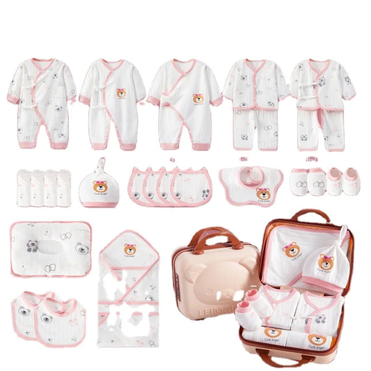 LittleMaylah™ Luxury Baby Clothing Gift Box Set – Pure Cotton 24/25/26-Piece Newborn Essentials