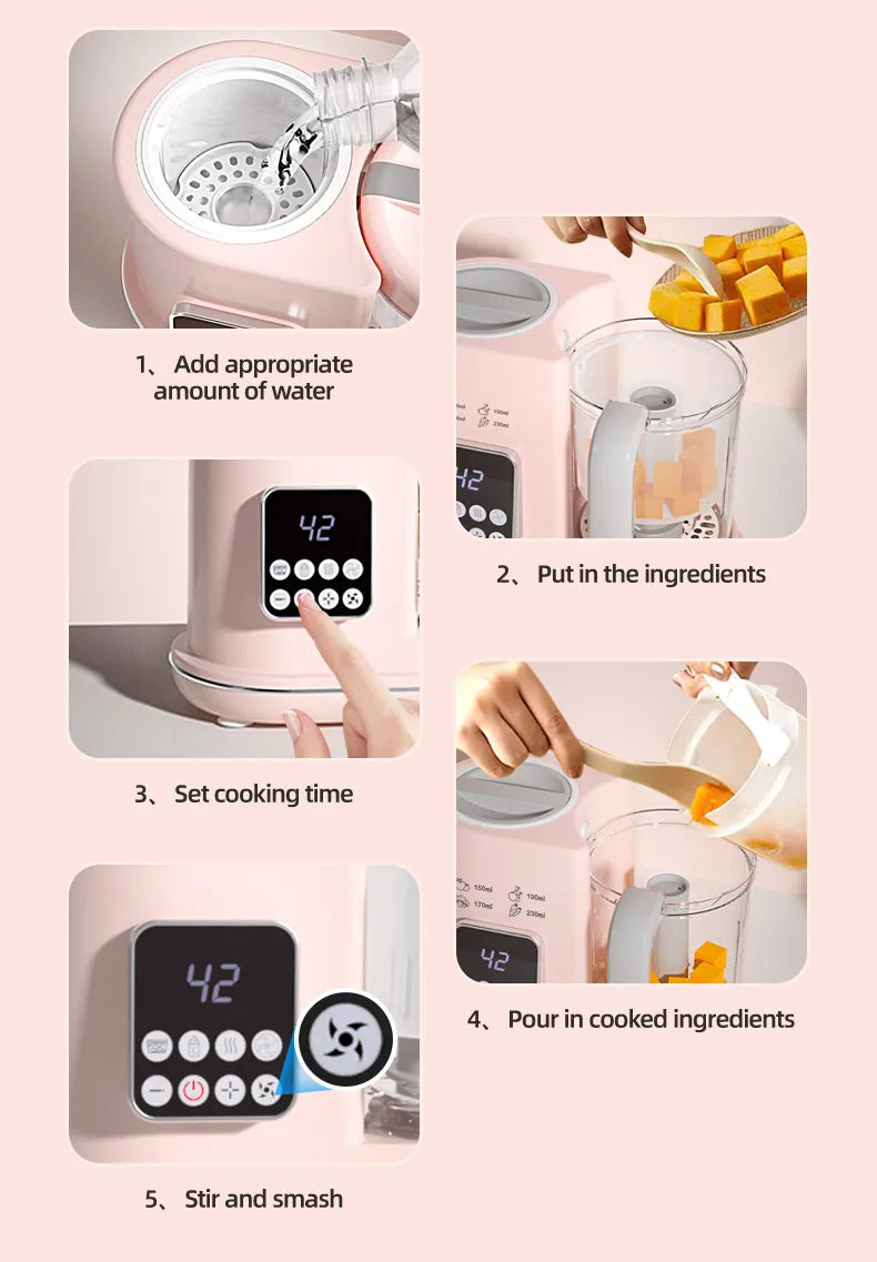LittleMaylah™ One-Step Baby Food Maker – Steam & Puree with Touch Control"