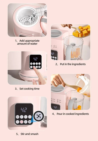 LittleMaylah™ One-Step Baby Food Maker – Steam & Puree with Touch Control"