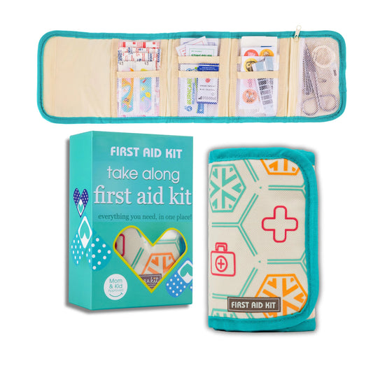 LittleMaylah™ Travel Pocket Purse First Aid Kit for Mother Moms Kids Includes All Essential Medical Supplies