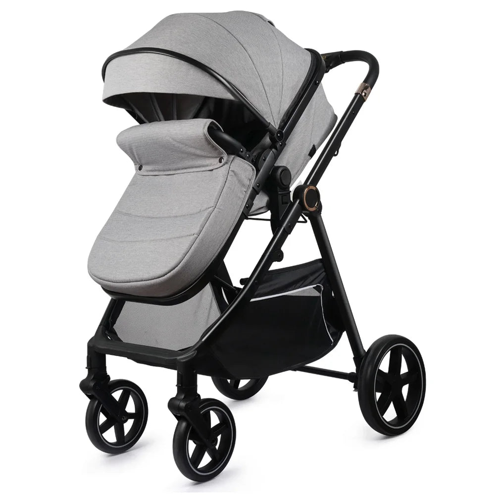 LittleMaylah™ 3-in-1 Baby Stroller & Car Seat Travel System – Luxury Kinderwagen Pram with Carriage