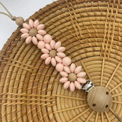 LittleMaylah™ Silicone Pacifier Clip Soft Flower