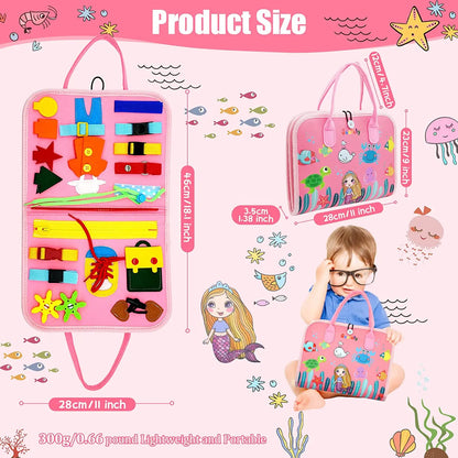 LittleMaylah Toddler Montessori Busy Board