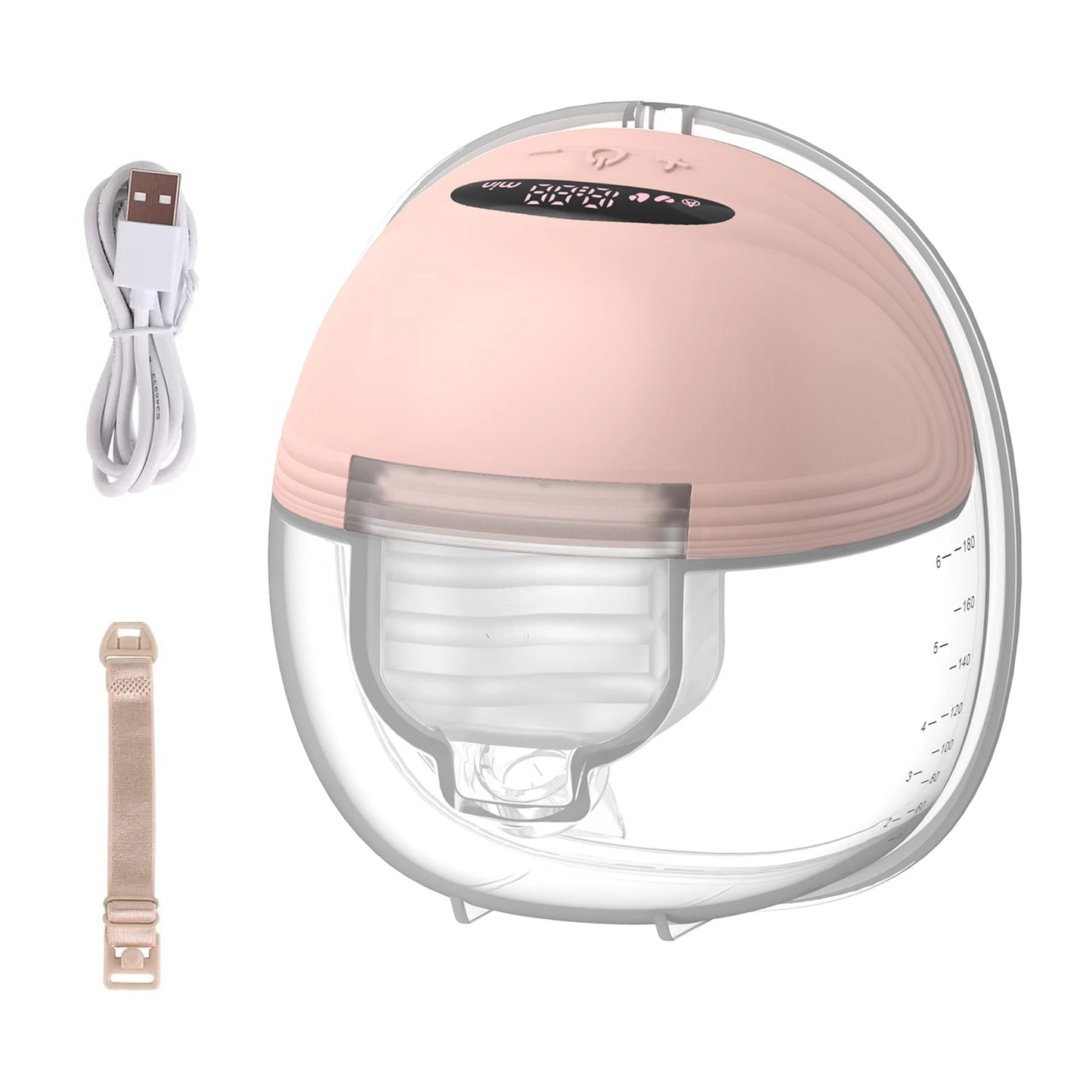 LittleMaylah™ Wearable Breast Pump Hands Free Electric Portable Wearable Breast Pumps Slient BPA-free Breastfeeding Milk Collector