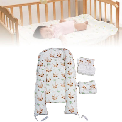 LittleMaylah™ Blush Pink Portable Baby Crib - Dreamy Foldable Bassinet with Breathable Mesh, JPMA Certified Travel Bed for Girls Nursery