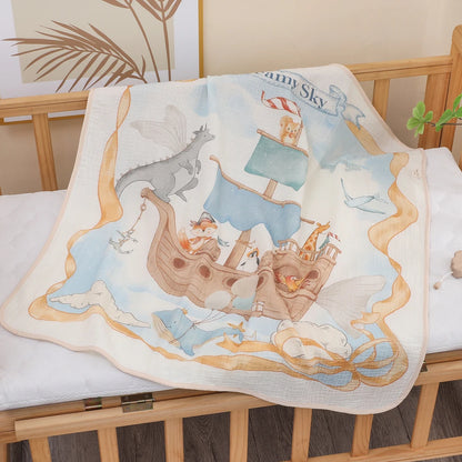LittleMaylah  baby bath towel pure cotton | soft children's blanket absorbent