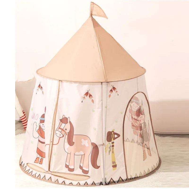 LittleMaylah™ Pop-Up Playhouse Tent – Mushroom Princess Teepee for Kids